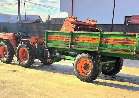 Tractoraș articulat 4x4 Goldoni 33 CP + Remorcă 6x6 și Tocător - 3/4