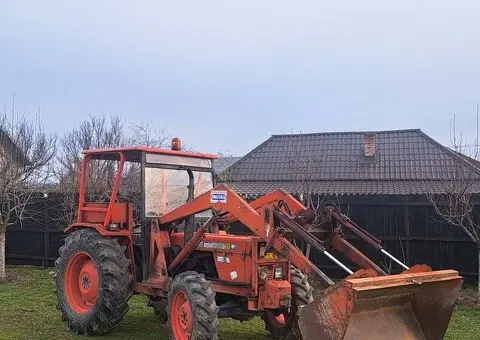 Tractor Same Minitauro 60 (4x4) cu Încărcător Frontal, Macara Lemne și Plug - 4/7