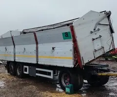 Remorcă Zorzi Impecabilă – Basculare 2 părți – 26 Tone – Cauciucuri Michelin